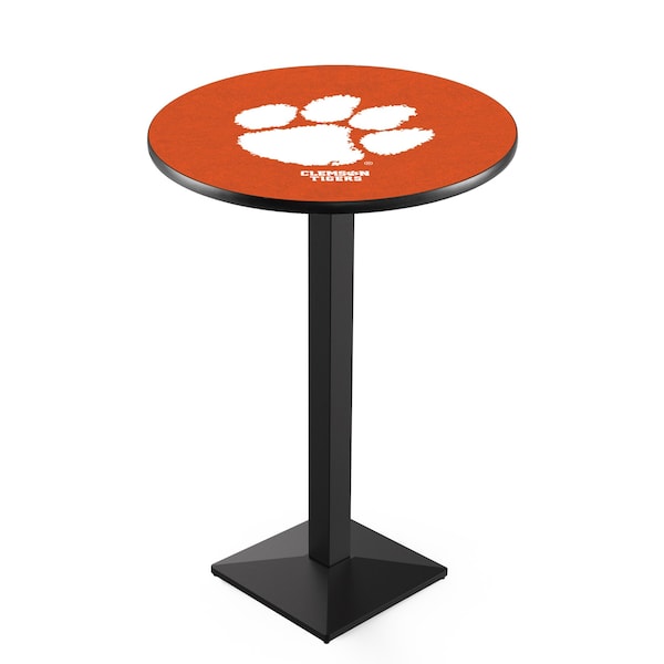 42" Blk Wrinkle Clemson Pub Table